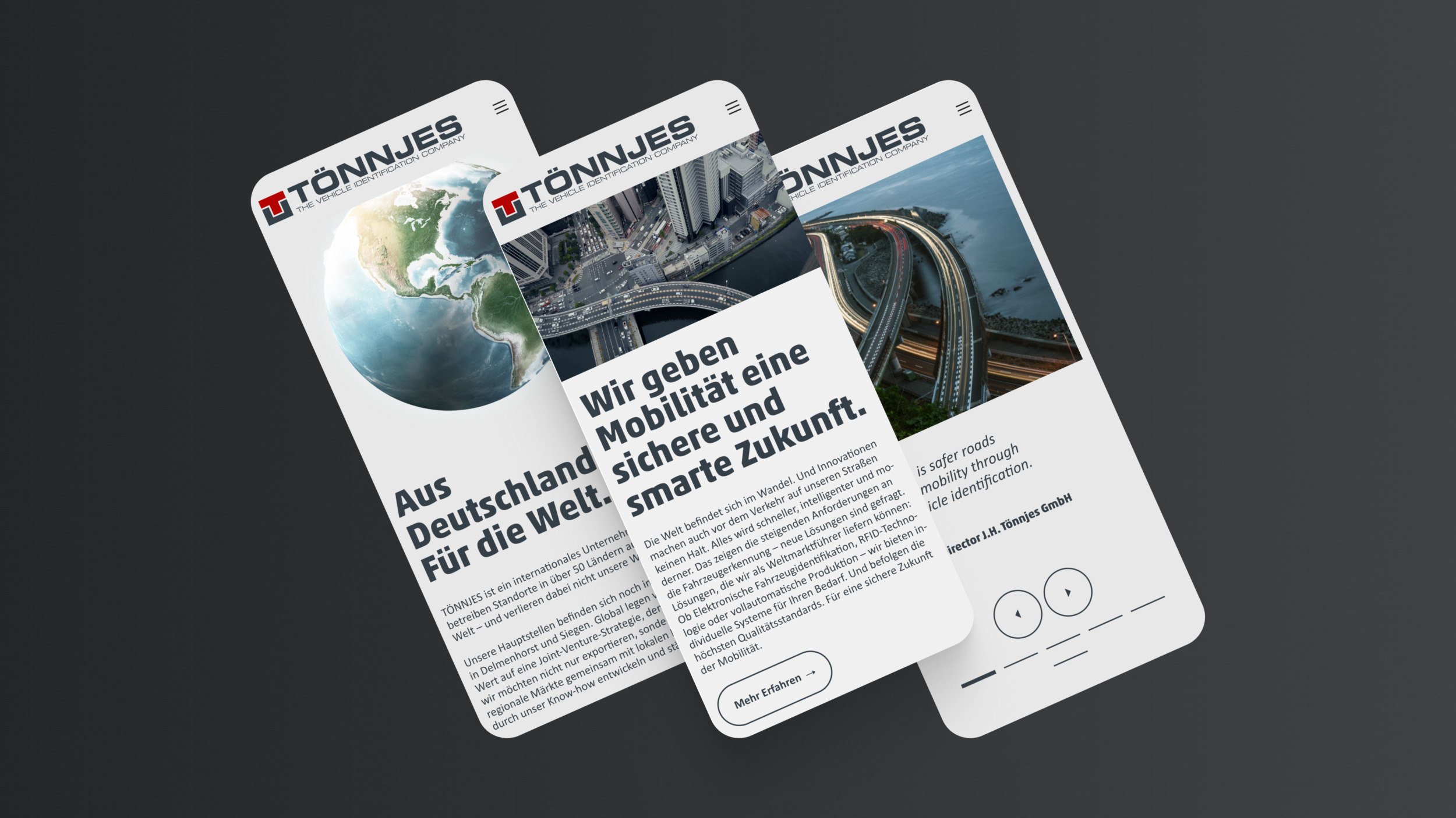 Diverse responsive Webdesign Screens von Toennjes