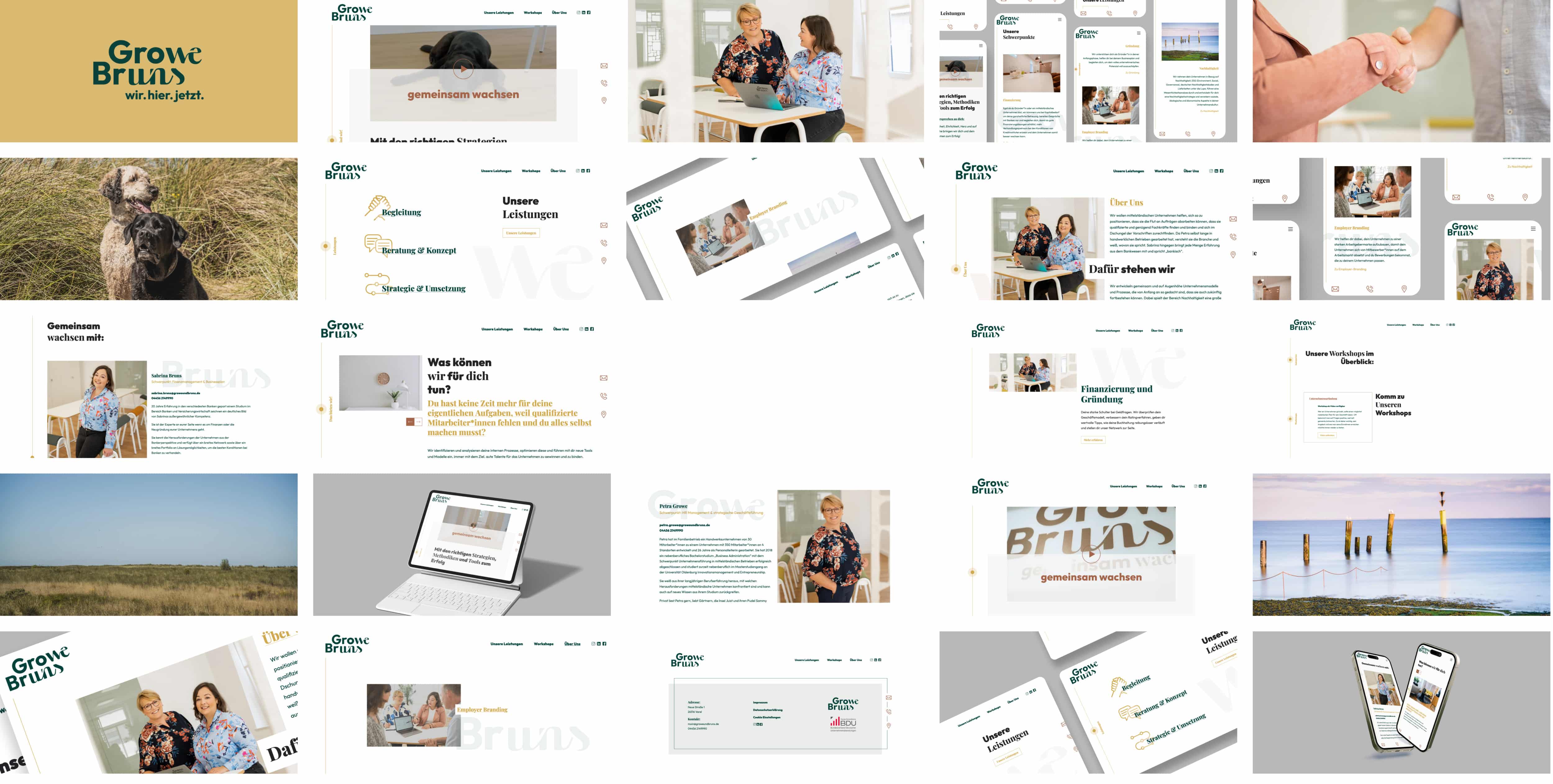 Collage von diversen Arbeiten aus unserer Bremer Werbeagentur für einen unserer Kunden