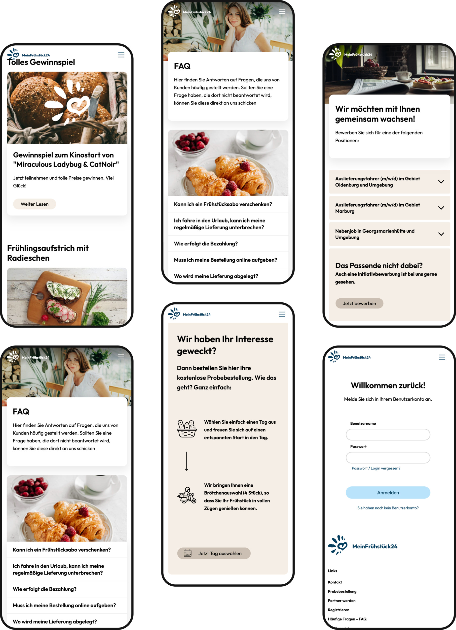 Responsive Webdesign Screens aus unserer Werbeagentur