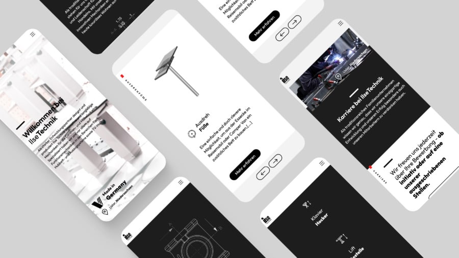 Responsive Webdesign für die Firma ilseTechnik
