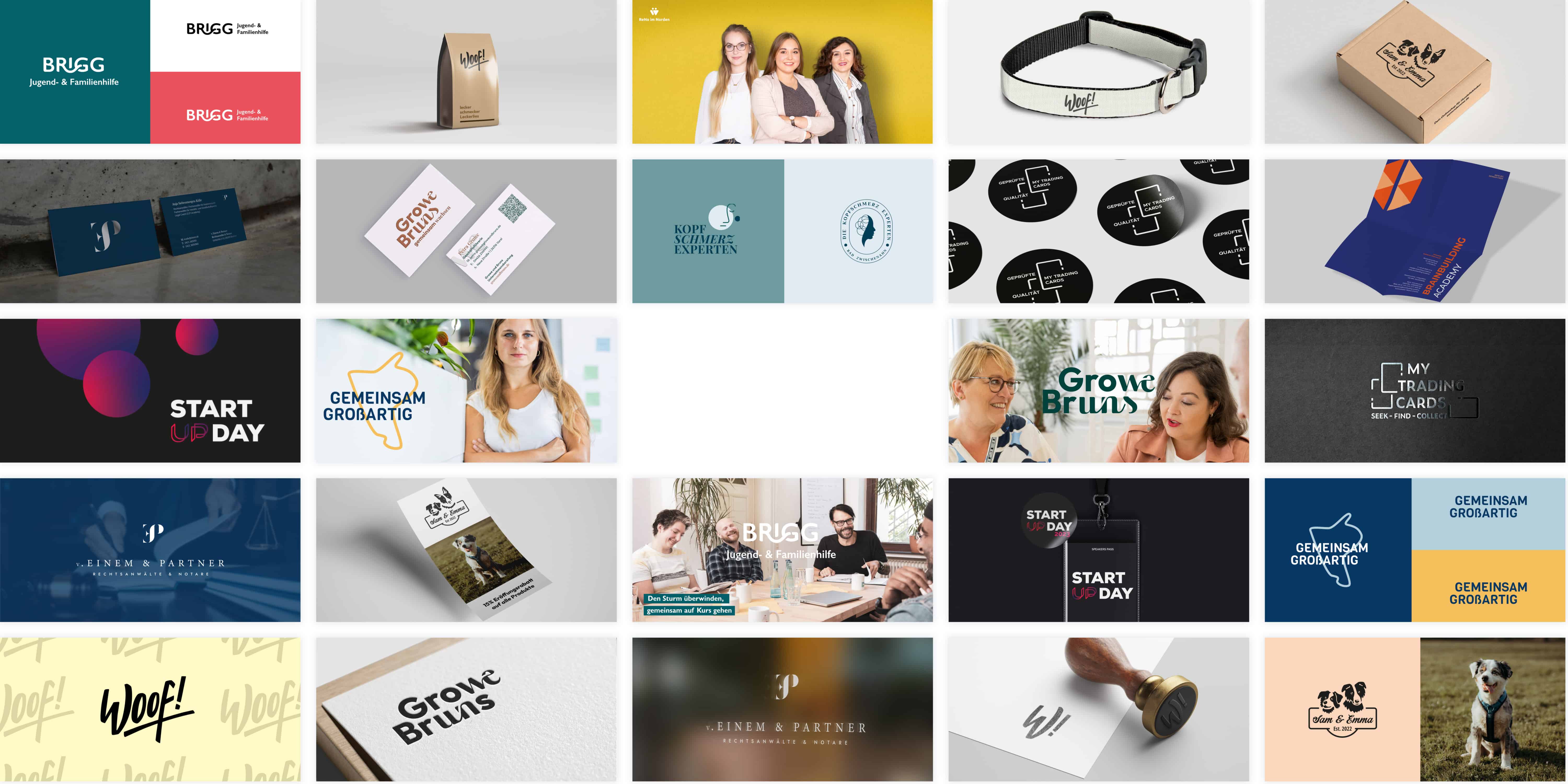 Gesammelte Werke aus der Logoentwicklung Agentur