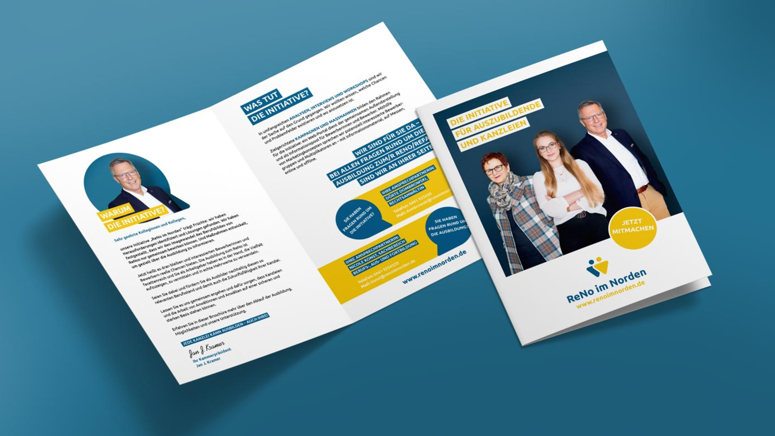 Booklet / Corporate Design für die Rechtsanwaltskammer aus Oldenburg