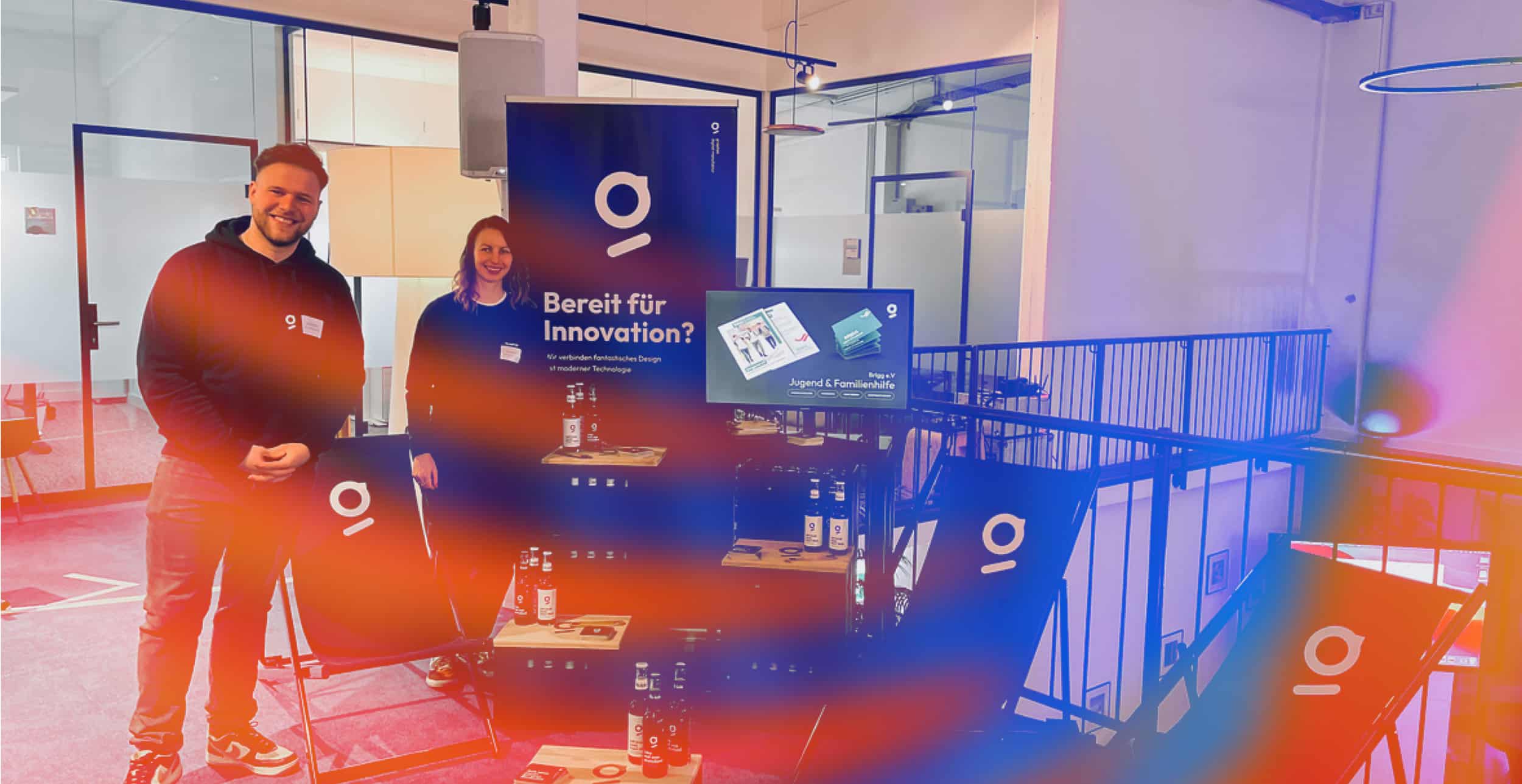 Unsere Mitarbeiter Vanessa und Bernd auf den Startupdays in Oldenburg - Werbeagentur Bremen